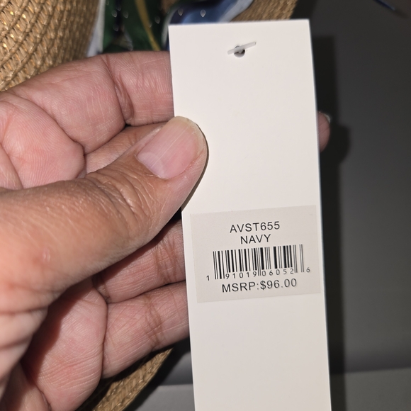 NWT Adrienne Vittadini Kimono & Hat Cover up 2pc Set Rhinestones Luxury Summer - Picture 10 of 11